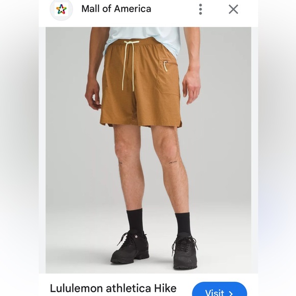 lululemon athletica Other - lululemon athletica Men's Tan Hike to Swim Shorts